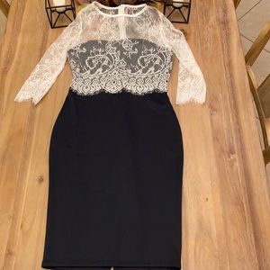 Black cocktail dress
